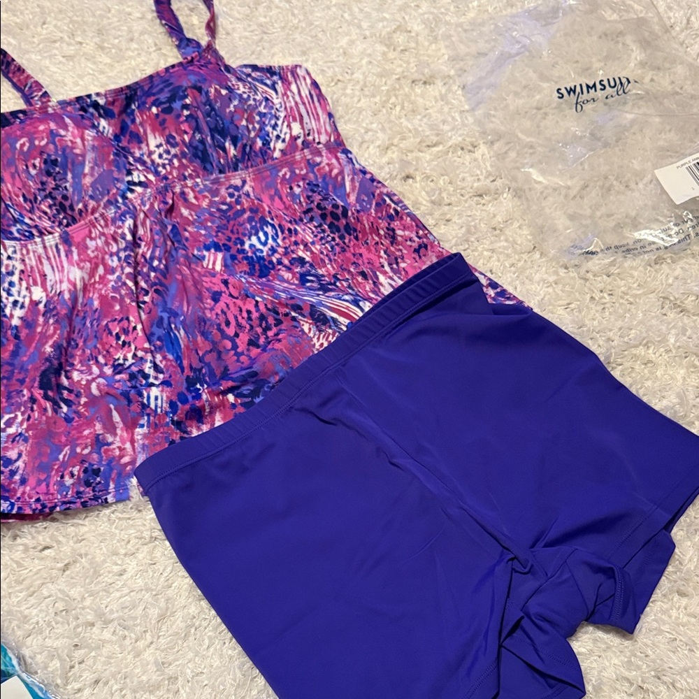 Kim Gravel x swimsuits for all Tankini Swimsuit Set new in package size 10
